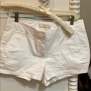 J Crew women’s white chino cotton shorts